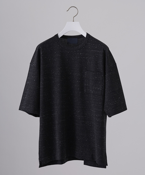 STUDIOUS HIGH(ストゥディオスハイ)の「ネップポンチビッグTシャツ(Tシャツ/カットソー・メンズ・ブラック/ホワイト/ピンク・2/1)」の3枚目の写真