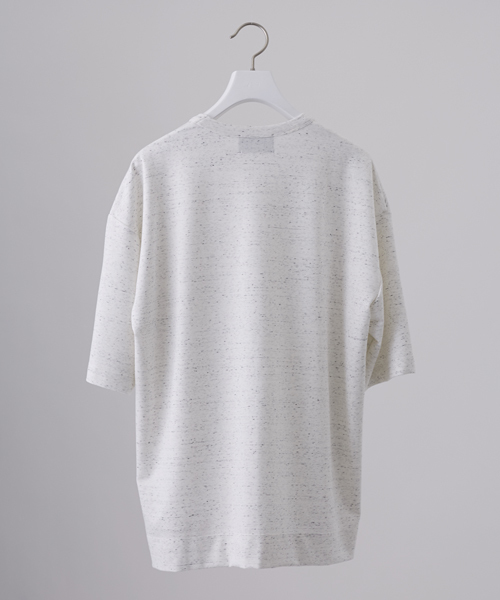 STUDIOUS HIGH(ストゥディオスハイ)の「ネップポンチビッグTシャツ(Tシャツ/カットソー・メンズ・ブラック/ホワイト/ピンク・2/1)」の7枚目の写真