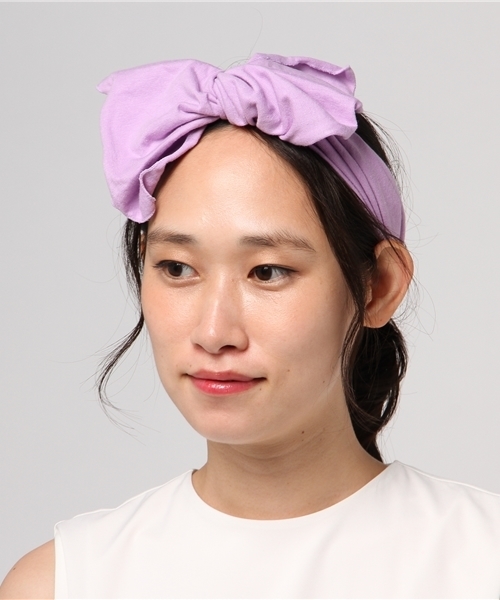 WC(ダブル シー)の「WC/ビックリボンヘアバンド(ヘアバンド・レディース・ピンク/パープル・FREE)」の7枚目の写真