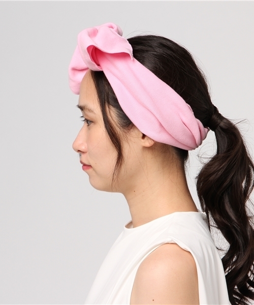 WC(ダブル シー)の「WC/ビックリボンヘアバンド(ヘアバンド・レディース・ピンク/パープル・FREE)」の3枚目の写真