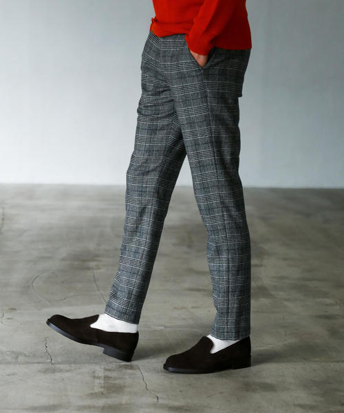 green label relaxing（グリーンレーベルリラクシング）の「CM ストレッチ サキソニー ナロー ユーティリティ パンツ ＜ストレッチ・撥水性＞ ◆（その他パンツ・メンズ・ネイビー/ブラウン/グレー/その他1・SMALL/MEDIUM/LARGE/X-LARGE）」の4枚目の写真