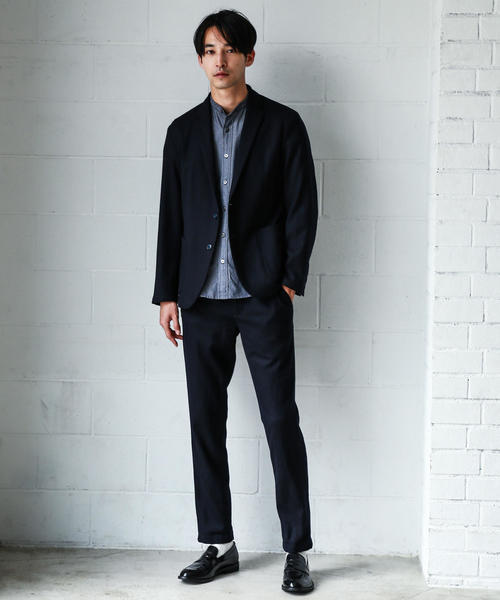 green label relaxing（グリーンレーベルリラクシング）の「CM ストレッチ サキソニー ナロー ユーティリティ パンツ ＜ストレッチ・撥水性＞ ◆（その他パンツ・メンズ・ネイビー/ブラウン/グレー/その他1・SMALL/MEDIUM/LARGE/X-LARGE）」の22枚目の写真