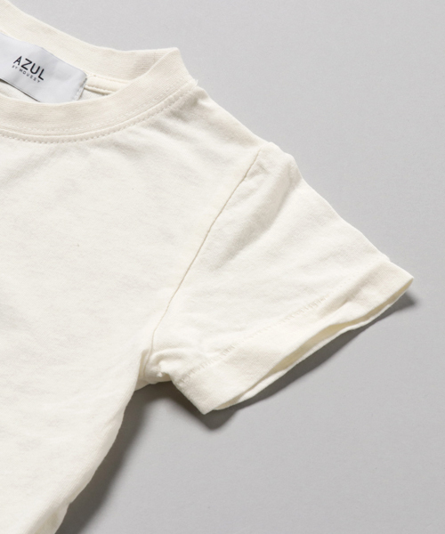 AZUL by moussy（アズールバイマウジー）の「MINNIE 半袖 TEE（Tシャツ/カットソー・キッズ・オフホワイト/ライトブルー・100/110/120/130）」の5枚目の写真