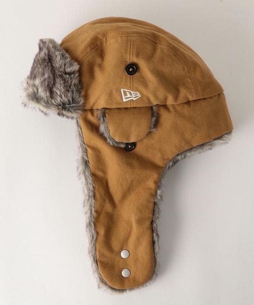 NEW ERA（ニューエラ）の「[ニューエラ] ST NEWERA DUCK トラッパーキャップ ◆（キャップ・メンズ・ブラック/ベージュ・FREE）」の2枚目の写真