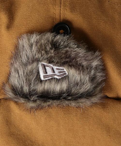 NEW ERA（ニューエラ）の「[ニューエラ] ST NEWERA DUCK トラッパーキャップ ◆（キャップ・メンズ・ブラック/ベージュ・FREE）」の4枚目の写真