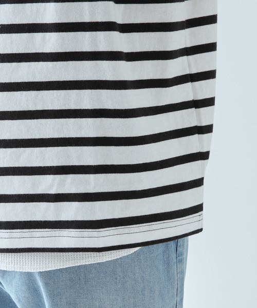 FRUIT OF THE LOOM（フルーツオブザルーム）の「【FRUIT OF THE LOOM/フルーツオブザルーム】別注3パックTシャツ/タンクトップ（Tシャツ/カットソー・メンズ・ホワイト×ブラック・S/M/L/XL）」の21枚目の写真