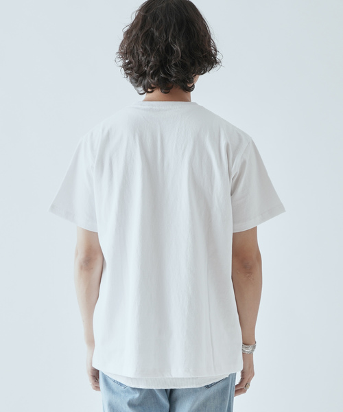 FRUIT OF THE LOOM（フルーツオブザルーム）の「【FRUIT OF THE LOOM/フルーツオブザルーム】別注3パックTシャツ/タンクトップ（Tシャツ/カットソー・メンズ・ホワイト×ブラック・S/M/L/XL）」の18枚目の写真