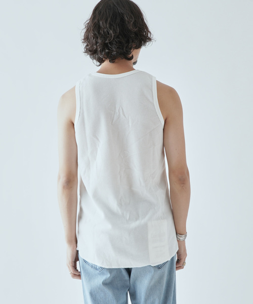 FRUIT OF THE LOOM（フルーツオブザルーム）の「【FRUIT OF THE LOOM/フルーツオブザルーム】別注3パックTシャツ/タンクトップ（Tシャツ/カットソー・メンズ・ホワイト×ブラック・S/M/L/XL）」の19枚目の写真