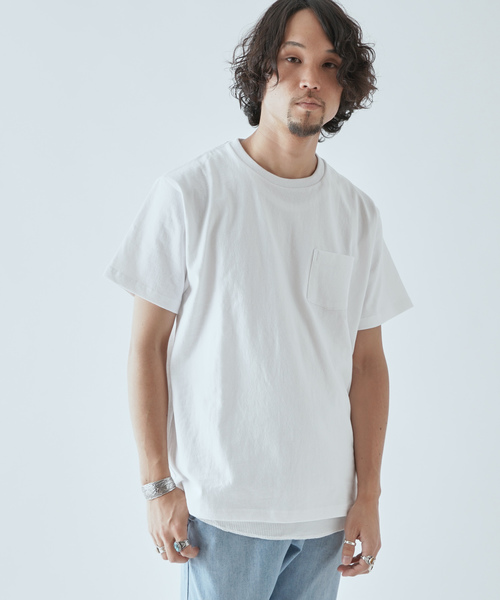 FRUIT OF THE LOOM（フルーツオブザルーム）の「【FRUIT OF THE LOOM/フルーツオブザルーム】別注3パックTシャツ/タンクトップ（Tシャツ/カットソー・メンズ・ホワイト×ブラック・S/M/L/XL）」の8枚目の写真