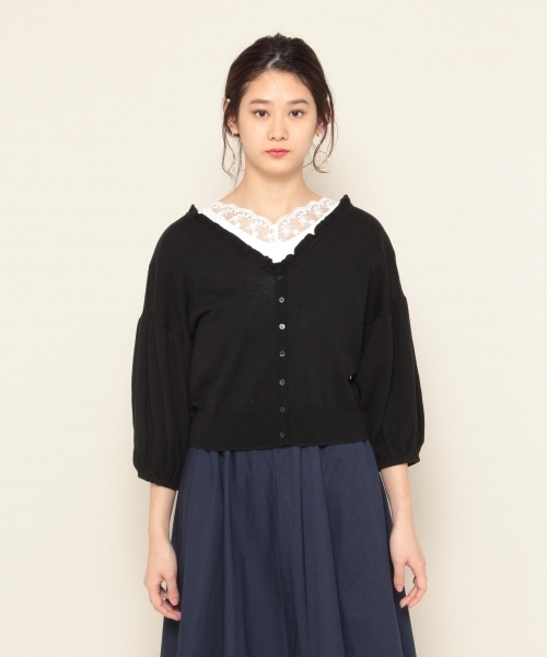 PAGEBOY(ページボーイ)の「2WAYフリルカーディガン(カーディガン/ボレロ・レディース・ライトグレー/ブラック/オフホワイト・FREE)」の17枚目の写真