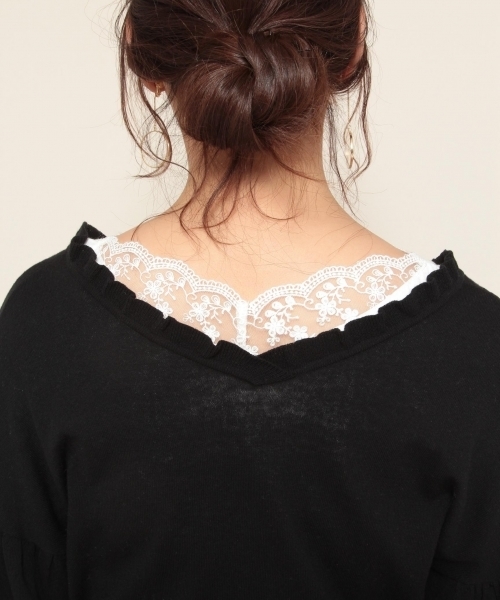 PAGEBOY(ページボーイ)の「2WAYフリルカーディガン(カーディガン/ボレロ・レディース・ライトグレー/ブラック/オフホワイト・FREE)」の13枚目の写真