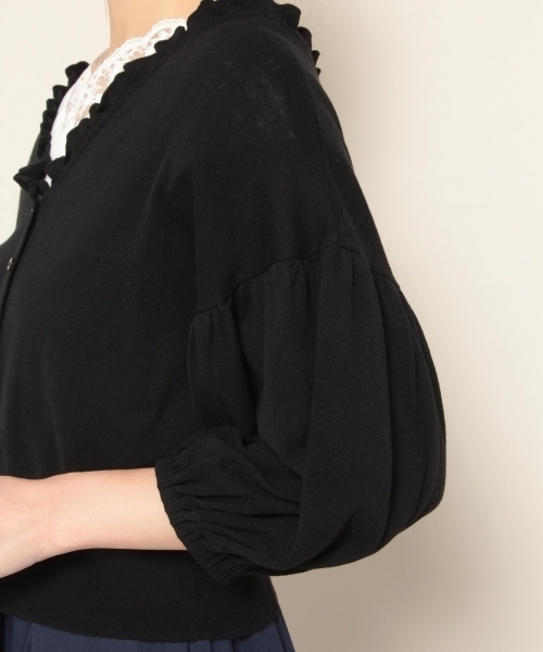 PAGEBOY(ページボーイ)の「2WAYフリルカーディガン(カーディガン/ボレロ・レディース・ライトグレー/ブラック/オフホワイト・FREE)」の12枚目の写真