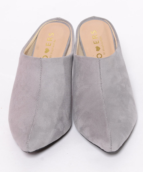 shopnikoniko(ショップニコニコ)の「ポインテッドサボシューズ(サンダル・レディース・ブラック/ベージュ/ブラック系その他/杢グレー・LL/S/M/L)」の5枚目の写真