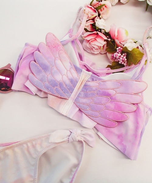 セール Ai Pink アイピンク Pastel Wings フレアトップ フォトジェニックビキニ 水着 Ai アイ のファッション通販 Zozotown