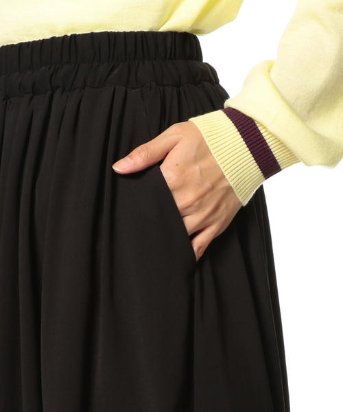 ASTRAET(アストラット)の「ASTRAET(アストラット)フレア イージー ワイドパンツ(その他パンツ・レディース・ブラック・1/0)」の9枚目の写真