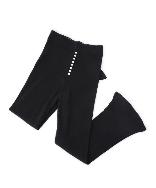 SHIPS（シップス）の「YOUNG&OLSEN:【SHIPS別注】リブトラウザーパンツ（その他パンツ・レディース・ブラック/パープル・ONE SIZE）」の11枚目の写真