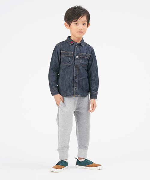 BREEZE（ブリーズ）の「デニムシャツ（シャツ/ブラウス・キッズ・ネイビー/ブルー・90/100/110/120/80/130/140）」の3枚目の写真