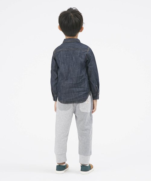 BREEZE（ブリーズ）の「デニムシャツ（シャツ/ブラウス・キッズ・ネイビー/ブルー・90/100/110/120/80/130/140）」の4枚目の写真