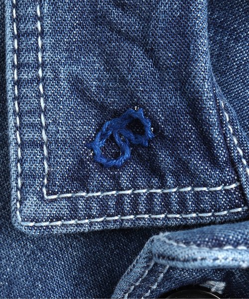 BREEZE（ブリーズ）の「デニムシャツ（シャツ/ブラウス・キッズ・ネイビー/ブルー・90/100/110/120/80/130/140）」の9枚目の写真