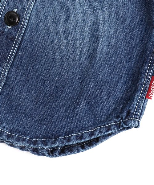 BREEZE（ブリーズ）の「デニムシャツ（シャツ/ブラウス・キッズ・ネイビー/ブルー・90/100/110/120/80/130/140）」の12枚目の写真
