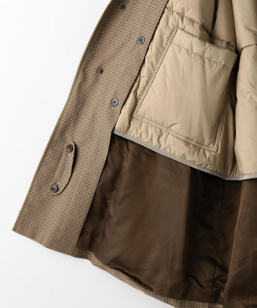 Steven Alan（スティーブンアラン）の「＜Steven Alan＞ C/W GUN CLUB CHECK 3WY BAL COLLAR COAT/コート（ステンカラーコート・メンズ・ブラウン・SMALL/MEDIUM/LARGE）」の7枚目の写真