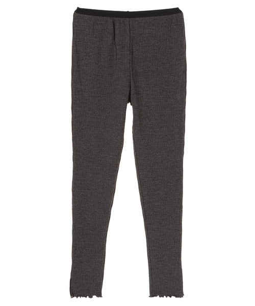 AMERICAN HOLIC（アメリカンホリック）の「・リブパンツ（レギンス/スパッツ・レディース・チャコールグレー/ブラック/ベージュ系その他/キャメル・M/L）」の3枚目の写真