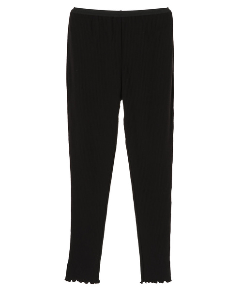 AMERICAN HOLIC（アメリカンホリック）の「・リブパンツ（レギンス/スパッツ・レディース・チャコールグレー/ブラック/ベージュ系その他/キャメル・M/L）」の2枚目の写真