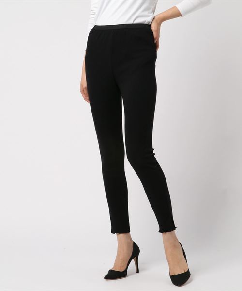 AMERICAN HOLIC（アメリカンホリック）の「・リブパンツ（レギンス/スパッツ・レディース・チャコールグレー/ブラック/ベージュ系その他/キャメル・M/L）」の5枚目の写真