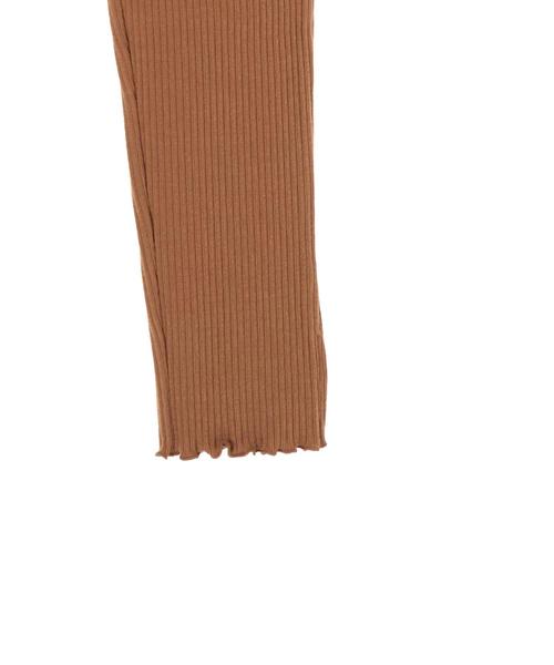 AMERICAN HOLIC（アメリカンホリック）の「・リブパンツ（レギンス/スパッツ・レディース・チャコールグレー/ブラック/ベージュ系その他/キャメル・M/L）」の12枚目の写真