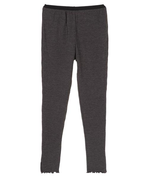 AMERICAN HOLIC（アメリカンホリック）の「・リブパンツ（レギンス/スパッツ・レディース・チャコールグレー/ブラック/ベージュ系その他/キャメル・M/L）」の7枚目の写真