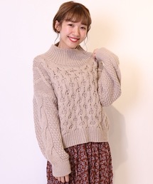 flower | チャーミングケーブルニット(ニット/セーター)