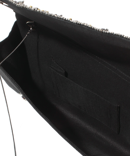 ROSE BUD（ローズバッド）の「(SJK BAGS) PU.BT2723 BRONZE BEADS WORK CLUTCH BAG[結婚式＆パーティーにもオススメ]（クラッチバッグ・レディース・ブロンズ・ONE SIZE）」の5枚目の写真