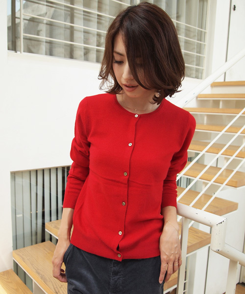 BEAUTY&YOUTH UNITED ARROWS（ビューティーアンドユースユナイテッドアローズ）の「BYBC パラダイスカーディガン　◆（カーディガン/ボレロ・レディース・ブラック/モカ/レッド/ロイヤルブルー/マスタード・フリー）」の5枚目の写真