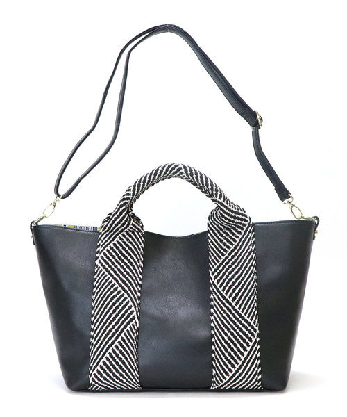 BASE(ベース)の「ラメ入りテープハンドルトートバッグ(トートバッグ・レディース・ブラック/シルバー/アイボリー/ブルー/ベージュ・FREE)」の10枚目の写真