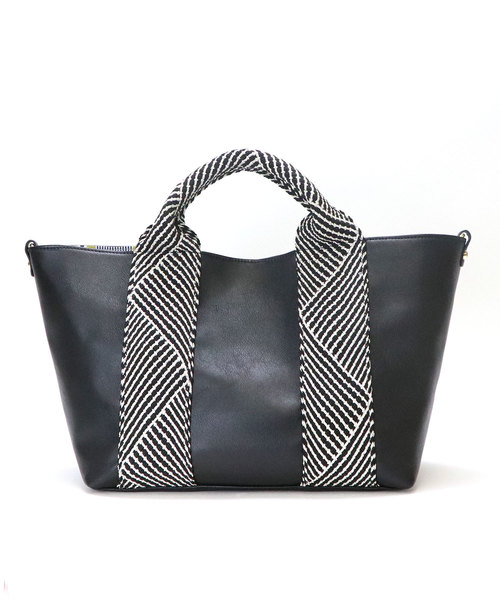 BASE(ベース)の「ラメ入りテープハンドルトートバッグ(トートバッグ・レディース・ブラック/シルバー/アイボリー/ブルー/ベージュ・FREE)」の13枚目の写真