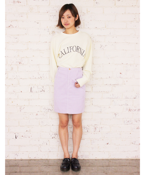 Kastane（カスタネ）の「【Kastane】H.Wヨークスカート（スカート・レディース・グリーン/ホワイト/ブルー/ライトブルー/パープル/インディゴブルー・X-SMALL/SMALL/MEDIUM/LARGE）」の6枚目の写真