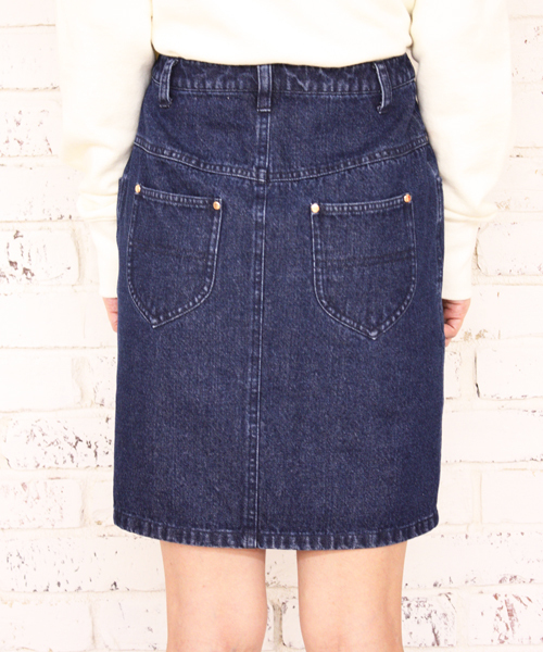 Kastane（カスタネ）の「【Kastane】H.Wヨークスカート（スカート・レディース・グリーン/ホワイト/ブルー/ライトブルー/パープル/インディゴブルー・X-SMALL/SMALL/MEDIUM/LARGE）」の9枚目の写真