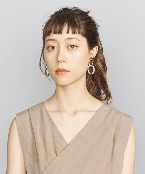 BEAUTY&YOUTH UNITED ARROWS（ビューティーアンドユースユナイテッドアローズ）の「＜BRISEMY＞リネンコットンカシュクールワンピース（ワンピース・レディース・ブラウン/ベージュ・38）」の12枚目の写真