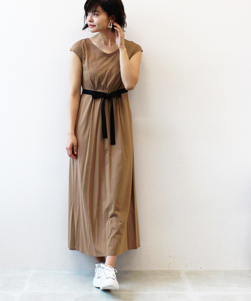 セール カットソー半袖ウエストリボン付ワンピース ワンピース Jines ジネス のファッション通販 Zozotown