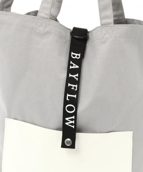 BAYFLOW（ベイフロー）の「ポータブルバッグ（トートバッグ・レディース・ネイビー/ブラウン/グレー/オフホワイト・FREE）」の8枚目の写真