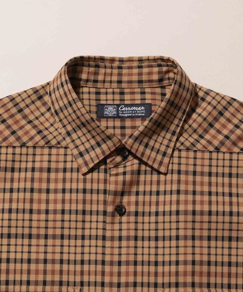 ADAM ET ROPE'（アダムエロペ）の「【CARREMAN】オーバーサイズシャツ（シャツ/ブラウス・メンズ・カーキ/イエロー系その他3/ブラウン系その他・L/M）」の10枚目の写真
