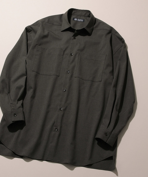 ADAM ET ROPE'（アダムエロペ）の「【CARREMAN】オーバーサイズシャツ（シャツ/ブラウス・メンズ・カーキ/イエロー系その他3/ブラウン系その他・L/M）」の12枚目の写真