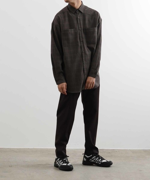 ADAM ET ROPE'（アダムエロペ）の「【CARREMAN】オーバーサイズシャツ（シャツ/ブラウス・メンズ・カーキ/イエロー系その他3/ブラウン系その他・L/M）」の15枚目の写真