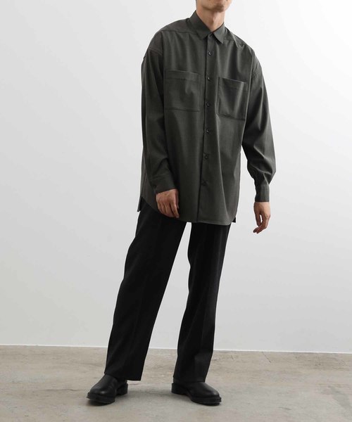 ADAM ET ROPE'（アダムエロペ）の「【CARREMAN】オーバーサイズシャツ（シャツ/ブラウス・メンズ・カーキ/イエロー系その他3/ブラウン系その他・L/M）」の14枚目の写真