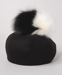 CA4LA カシラ ベレー帽 マシュマロ4 ポンポン CA4LA（カシラ）の「マシュマロDISH（ハンチング/ベレー帽