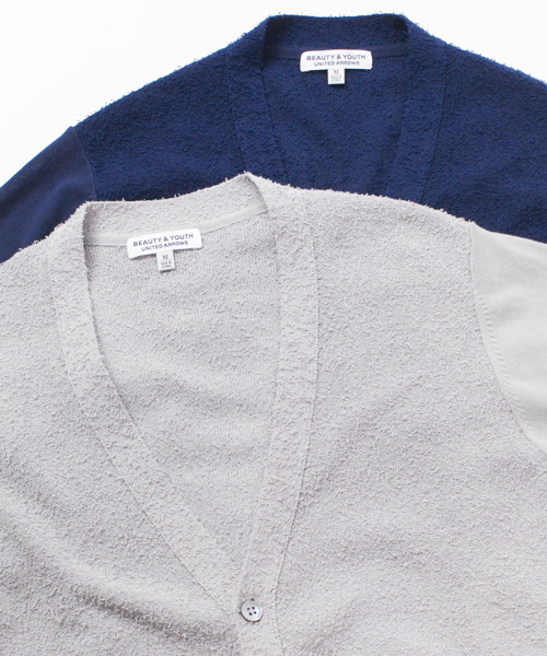 BEAUTY&YOUTH UNITED ARROWS（ビューティーアンドユースユナイテッドアローズ）の「BY コンビ V カーディガン（カーディガン/ボレロ・メンズ・グレー/ネイビー・LARGE/X-LARGE/SMALL/MEDIUM）」の7枚目の写真