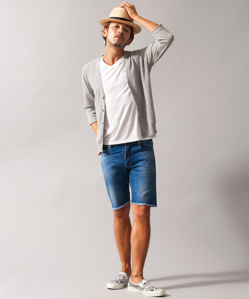 BEAUTY&YOUTH UNITED ARROWS（ビューティーアンドユースユナイテッドアローズ）の「BY コンビ V カーディガン（カーディガン/ボレロ・メンズ・グレー/ネイビー・LARGE/X-LARGE/SMALL/MEDIUM）」の5枚目の写真