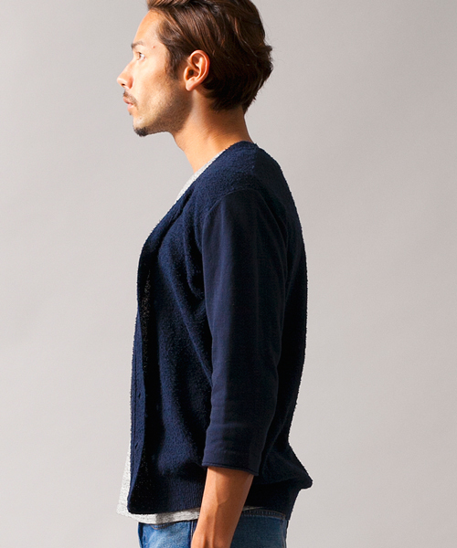 BEAUTY&YOUTH UNITED ARROWS（ビューティーアンドユースユナイテッドアローズ）の「BY コンビ V カーディガン（カーディガン/ボレロ・メンズ・グレー/ネイビー・LARGE/X-LARGE/SMALL/MEDIUM）」の8枚目の写真