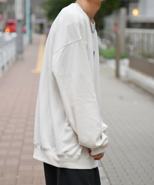 kutir（クティール）の「【クティールフルギ】レトロバラプリントスウェット（Tシャツ/カットソー・メンズ・チャコールグレー/オフホワイト/ライトグリーン・MEDIUM/LARGE）」の8枚目の写真