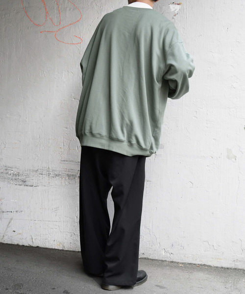 kutir（クティール）の「【クティールフルギ】レトロバラプリントスウェット（Tシャツ/カットソー・メンズ・チャコールグレー/オフホワイト/ライトグリーン・MEDIUM/LARGE）」の20枚目の写真